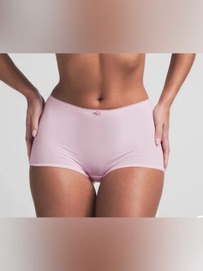 🌸 SKIMS Fits Everybody Picot Boyshort | Cherry Blossom Tonal | S | NWT 🏷️